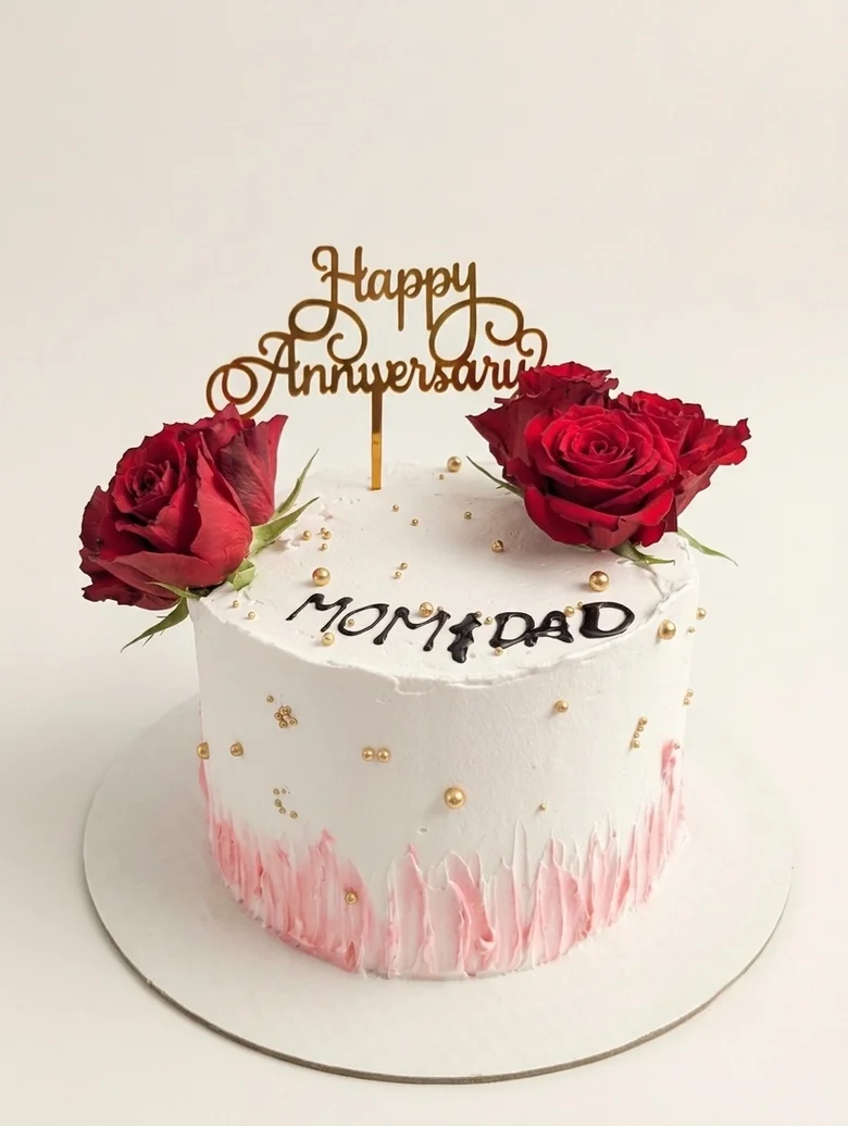 Happy Anniversary Cake - Winnipeg custom cakes by Crumbs & Cravings
